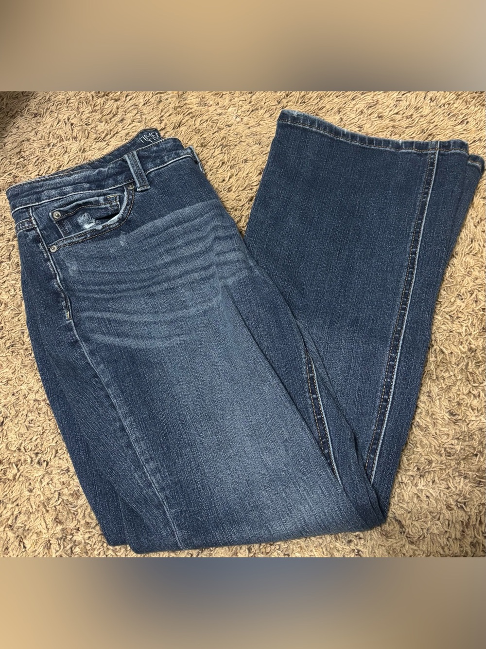Time and True Women’s Petite 12 High Rise Boot Cut Jeans